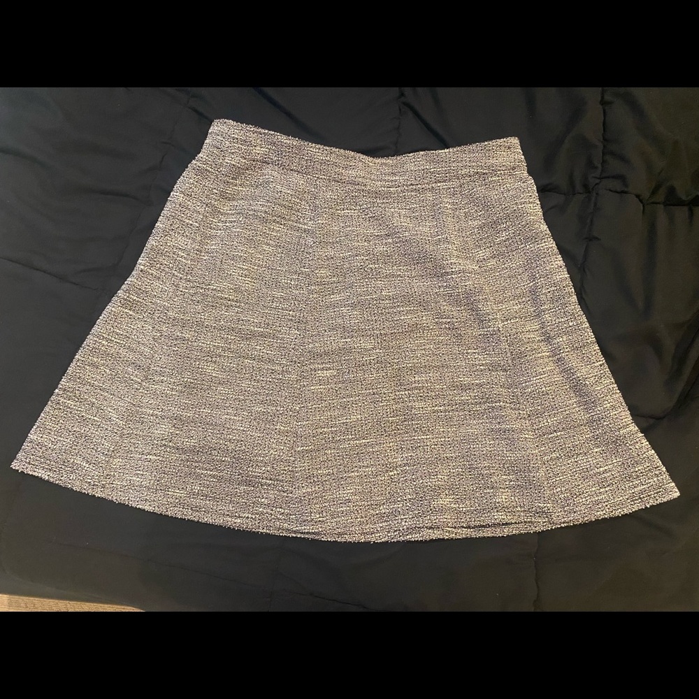 NWT Loft Marled Black/White Work Skirt